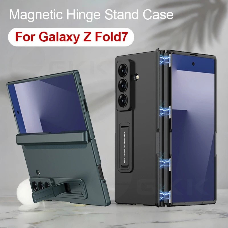 Bản Lề Từ Tính Bao Gồm Tất Cả Cho Samsung Galaxy Z Fold 7 6 Đế Chống Sốc Siêu Mỏng Matte Cover Cho S