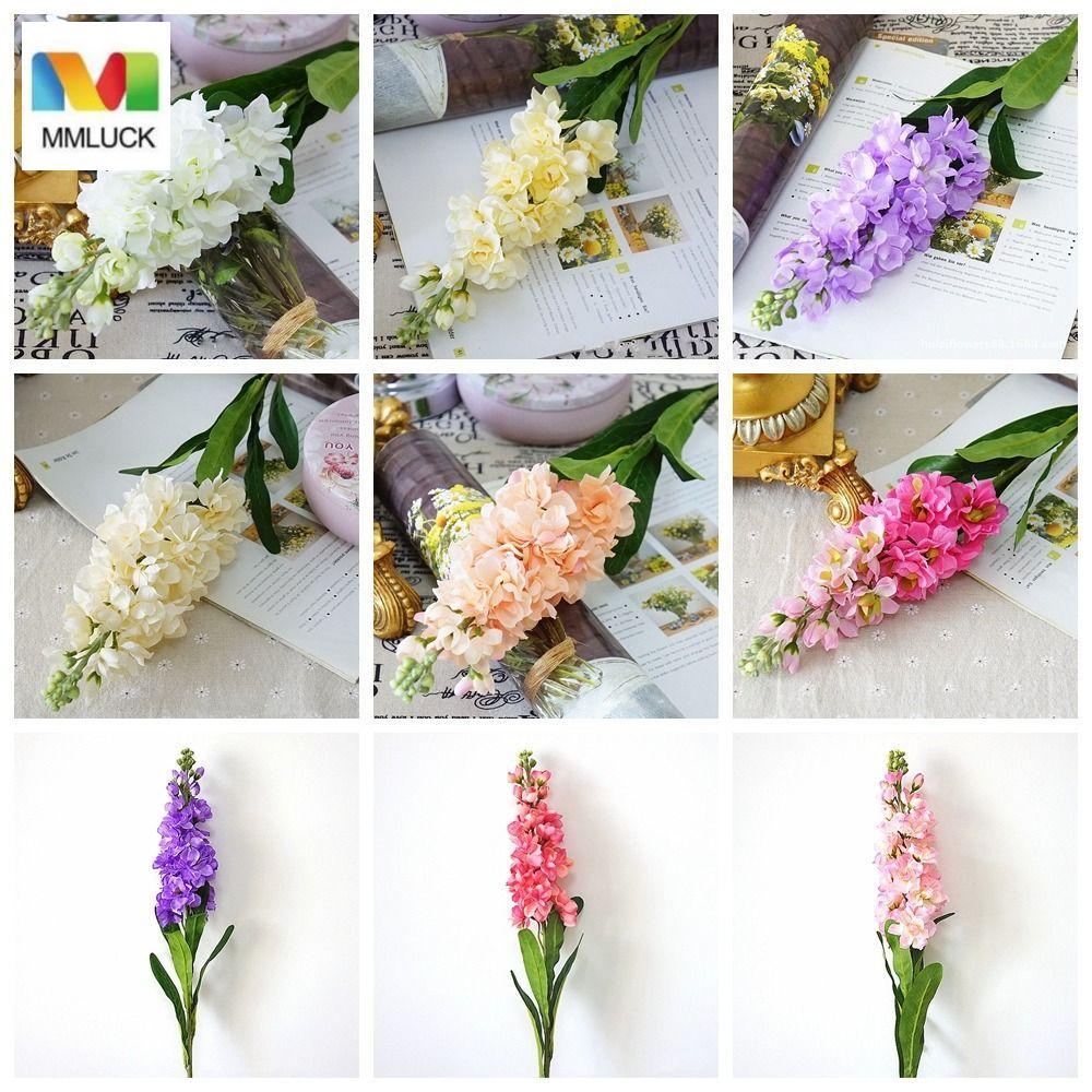 MMLUCK Nhánh hoa tím MMLUCK, Hyacinth nhân tạo lớn 80cm, Nhánh lụa DIY