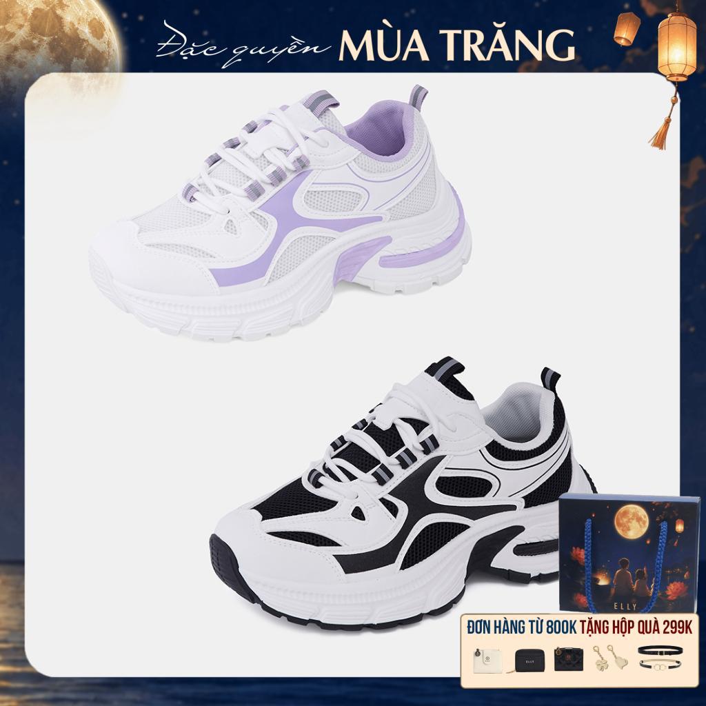 Giày thể thao nữ ELLY EG299 sneaker đế cao vải lưới thời trang