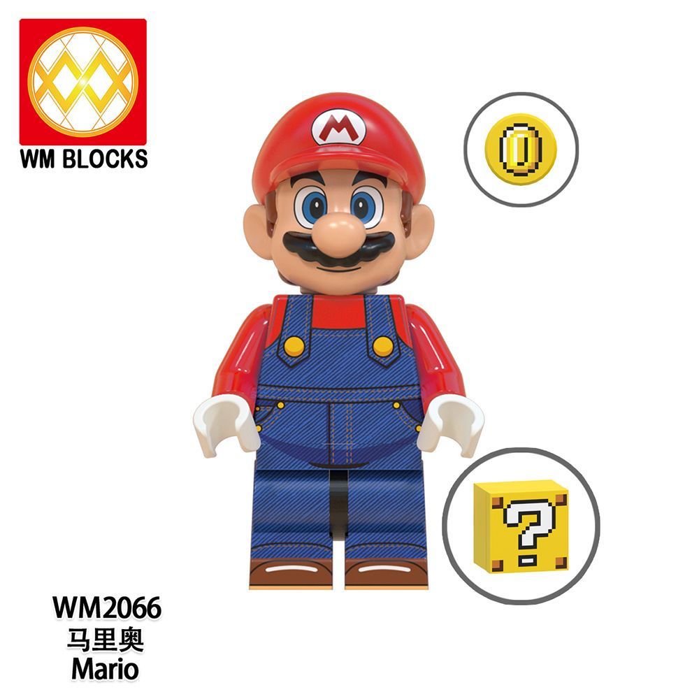 Lego lắp ráp 📍 tương thích lego Super Mario Minifigures Mario Luigi Princess Peach Bowser lego lắp r