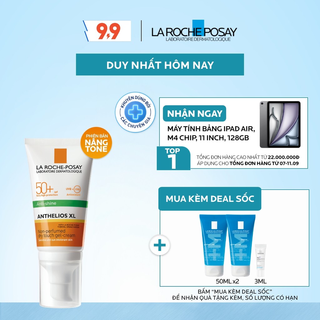 [PHIÊN BẢN NÂNG TONE] Kem chống nắng nâng tone cho da dầu La Roche-Posay Anthelios XL SPF50+ PA++++ 