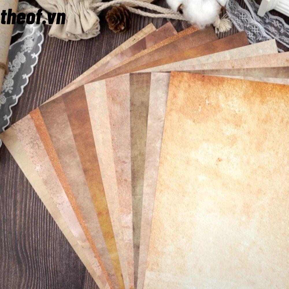 THEOF 50 Cái Giấy Chữ, Giấy Viết A4 Cổ Điển Hai Mặt, Chất Liệu Giấy Kích Thước A4 Cổ Điển 50 Tờ Giấy
