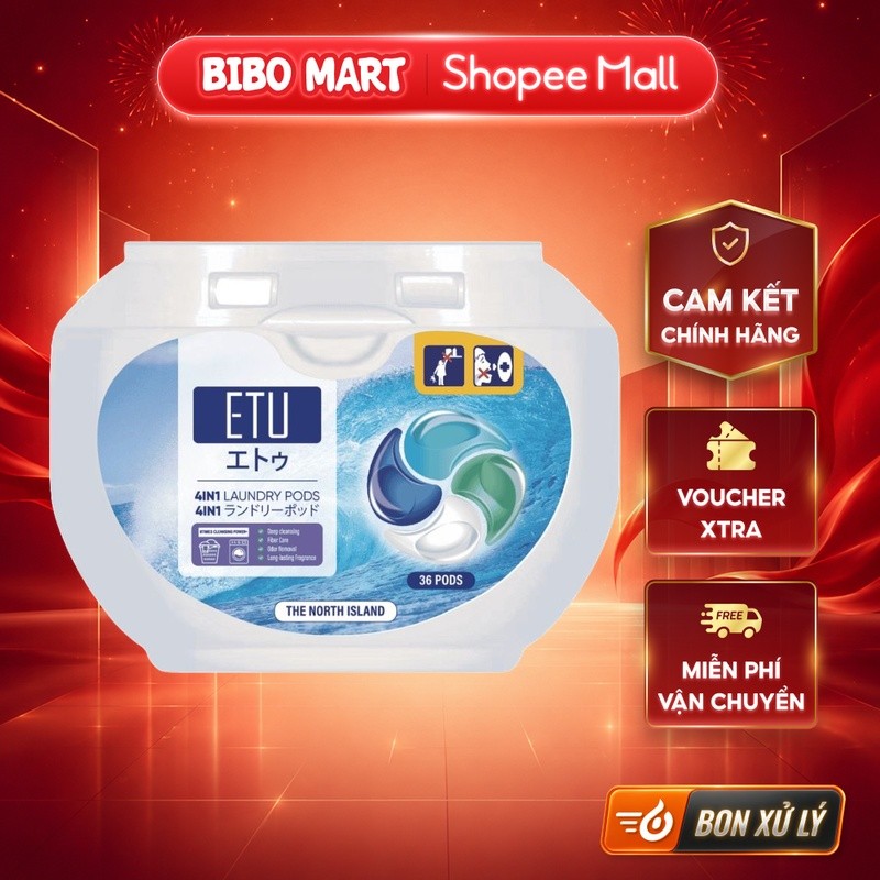 [NEW] Hộp viên giặt 4in1 ETU The North Island 36 viên - BM001.1