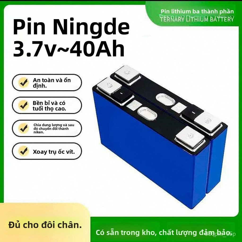 Pin CATL 3.7V 40Ah 70Ah đơn thể lớn, dung lượng cao cho xe máy điện giao hàng, bền bỉ, chính hãng