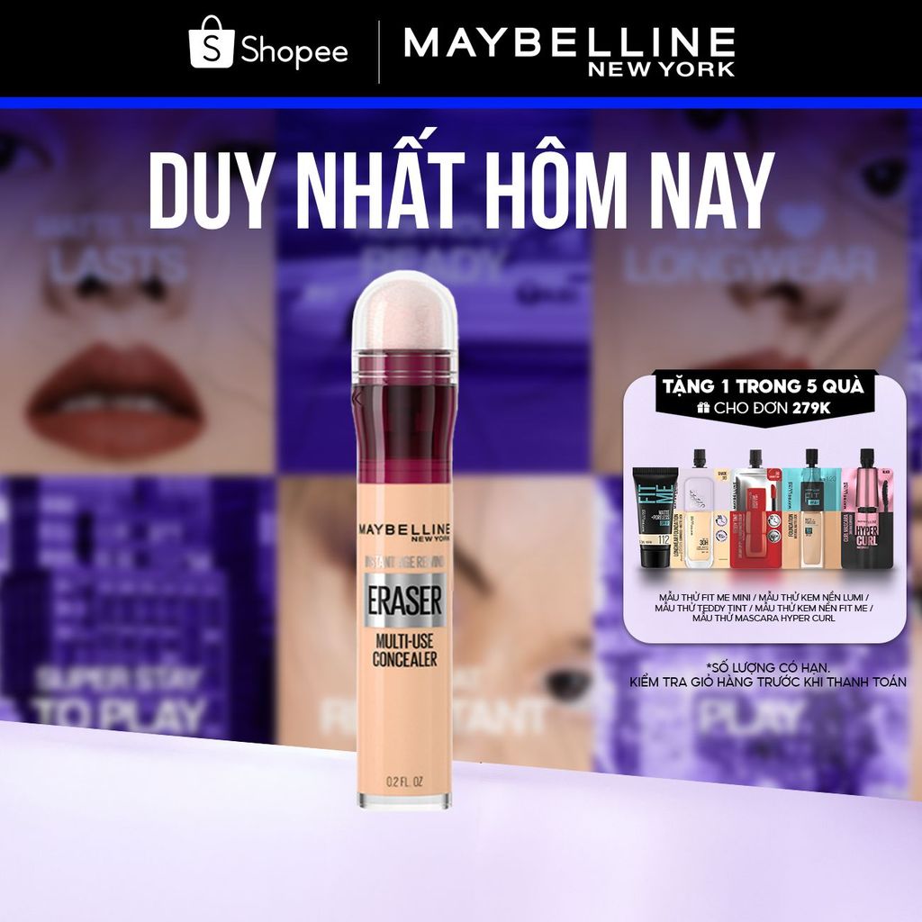 Bút Cushion Che Khuyết Điểm Đa Năng Instant Age Rewind Eraser Multi-use Concealer Maybelline New Yor