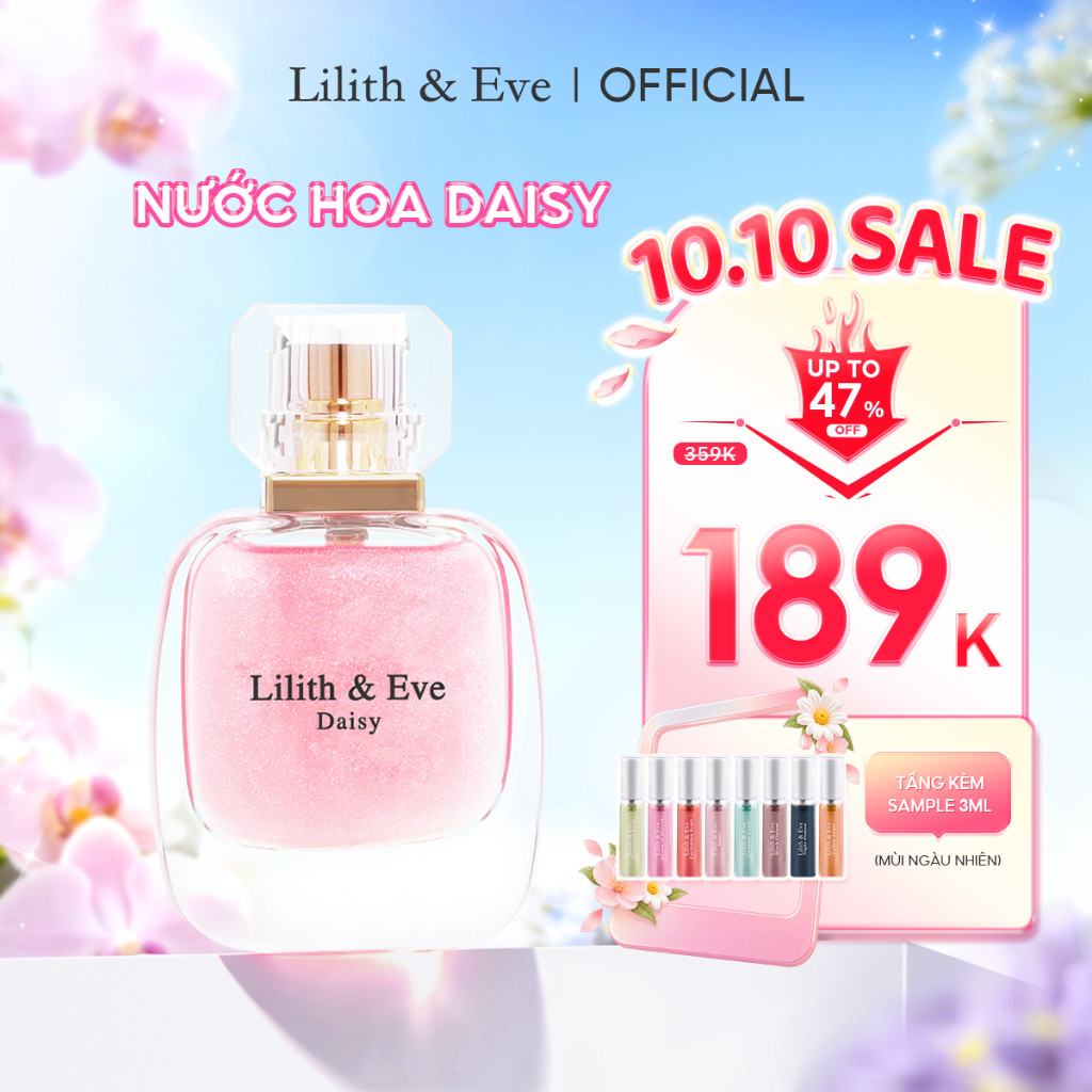 Tinh dầu nước hoa Lilith and Eve Daisy Eau De Parfum 30ml nữ thơm lâu lưu hương lâu cho body 5h