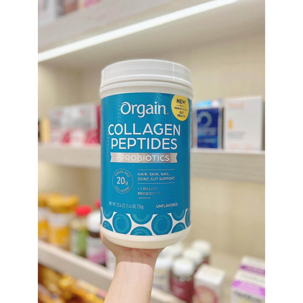 Bột Orgain collagen peptides 726g mỹ DATE MỚI NHẤT
