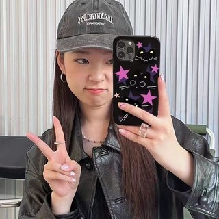 Ốp điện thoại mềm bóng màu đen INS chống rơi cho iPhone 16 Promax 15 Promax 12 13 Mini 14plus 11 Pro Max X XS XR XS Max 7 8 plus Se2020