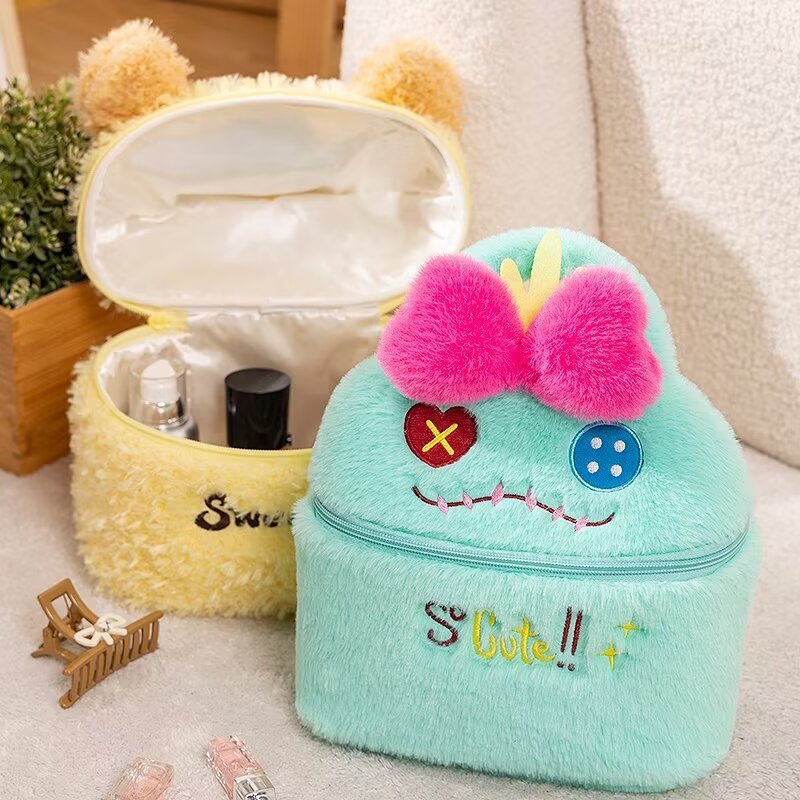 Hoạt Hình Đầu Bếp Paparazzi Xiaojin Stitch Túi Đựng Mỹ Phẩm Dây Kéo Túi Bảo Quản Du Lịch Rửa Túi Di 