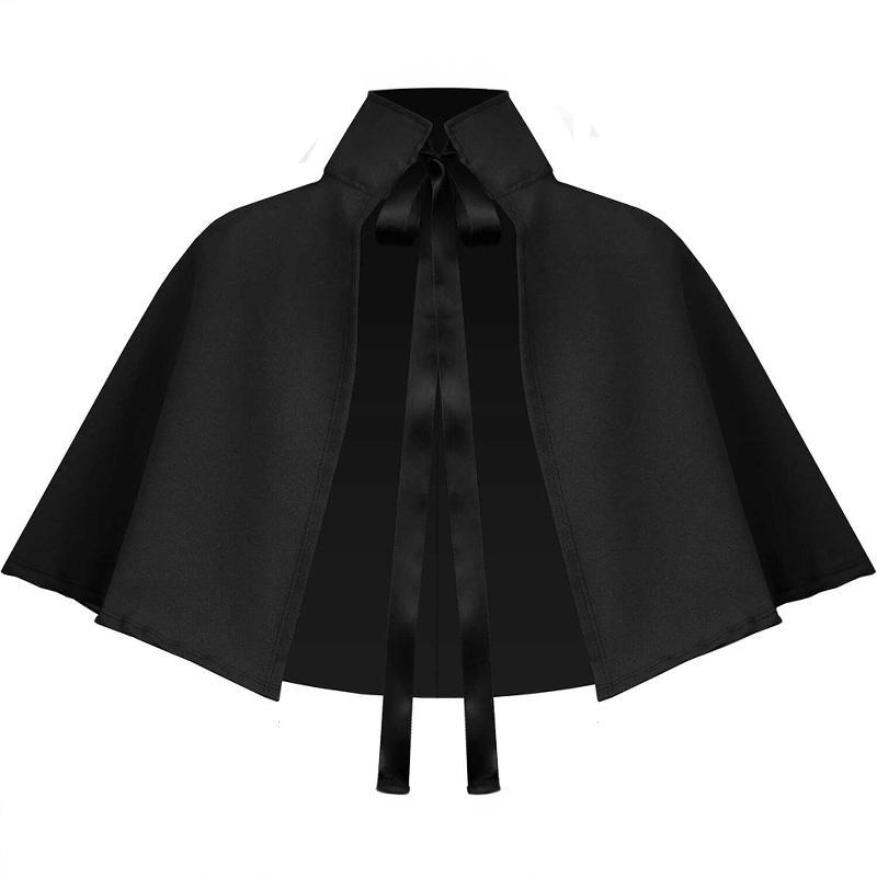 Thời Trung Cổ Ngắn Khăn Choàng Thời Phục Hưng Đứng Cổ Áo Choàng Khăn Choàng Quần Áo Gothic Gothic Go
