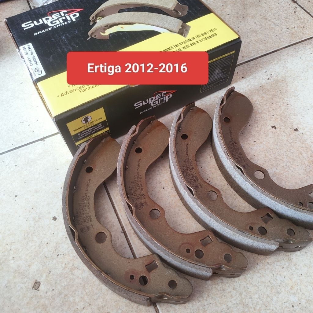 Bố thắng, má phanh Sau Suzuki Ertiga 2012-2016 Made in Malaysia (gồm 4 miếng như hình)