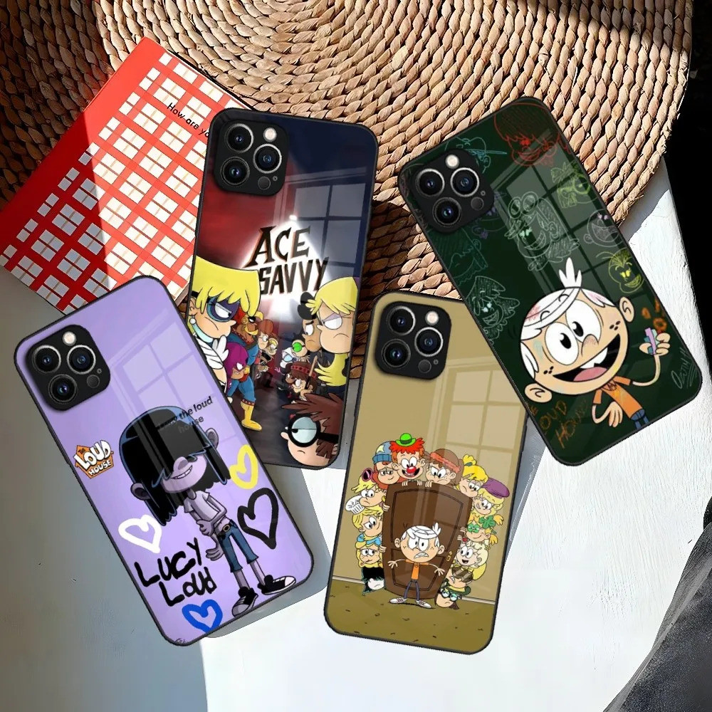 BK-1 Phim Hoạt Hình L-Loud H-House Ốp Lưng Điện Thoại Iphone 15 14 12 11 13 Pro Max Mini X 8 Xr Xs 7