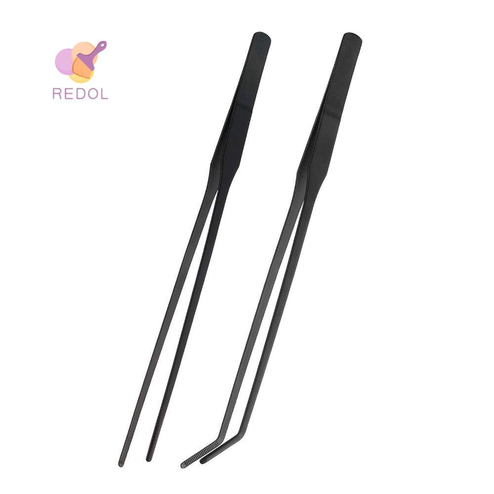 Nhíp bể cá dài REPKG, Kẹp bể cá bền bằng thép không gỉ, Bể cá thẳng và cong chống trượt đa năng Sử d