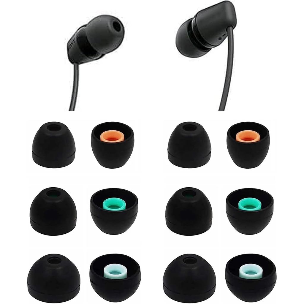 Đầu tai ALXCD Tương thích với Tai nghe Sony WF-C100 C510 C710, S / M / L 3 kích cỡ 6 cặp Đầu tai sil