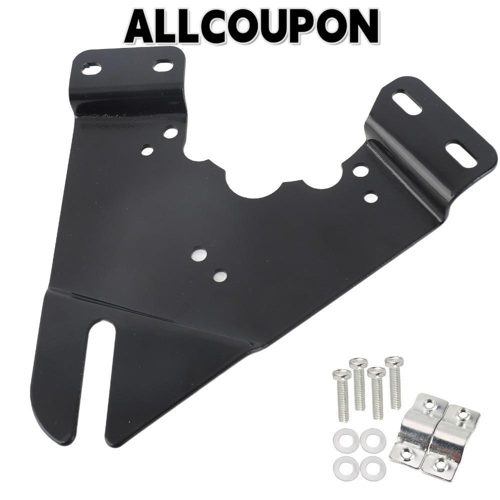 ALLCOUPON Tấm gắn động cơ ALLCOUPON, Tấm động cơ chu kỳ điện bằng sắt nhẹ, Tấm gắn động cơ màu đen b