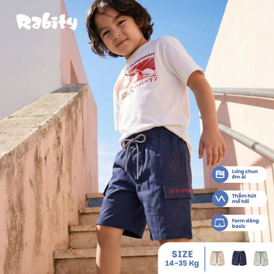 [BST Mới DC Hero - Superman] Quần kaki ngắn bé trai Rabity 130.007
