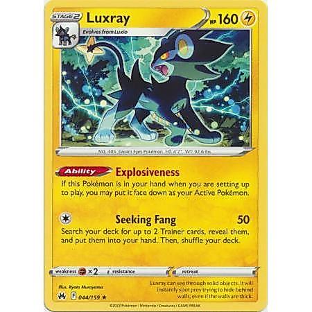 Thẻ Bài Pokemon Luxray - 044/159 - Rare