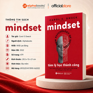 Sách - Tâm Lý Học Thành Công - Mindsetn - Carol S. Dweck (Alpha Books)