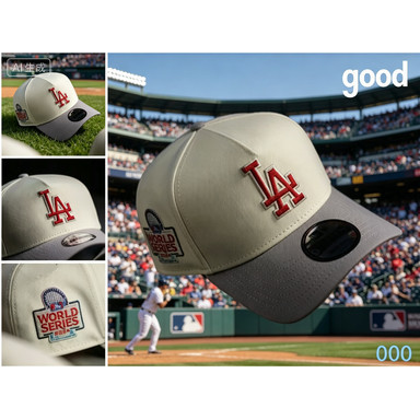 Mũ bóng chày, Los Angeles Dodgers, MLB LOS ANGELES DODGERS WS 24 HAI TONE CHROME TRẮNG / CARDINAL UV