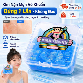 🔥Giá sốc🔥Kim Lấy Mụn Paul Frank Chuẩn Y Tế Dùng Một Lần Không Đau Kháng Khuẩn Trị Mụn Đầu Đen Mụn Ẩn Mụn Cám Siêu Nhỏ Dụng Cụ Nặn Mụn Chuyên Nghiệp Cho Spa Và Cá Nhân An Toàn Vệ Sinh Cao Cấp Bộ Kim Châm Mụn Chuyên Dụng Chăm Sóc Da Mặt Nam Nữ