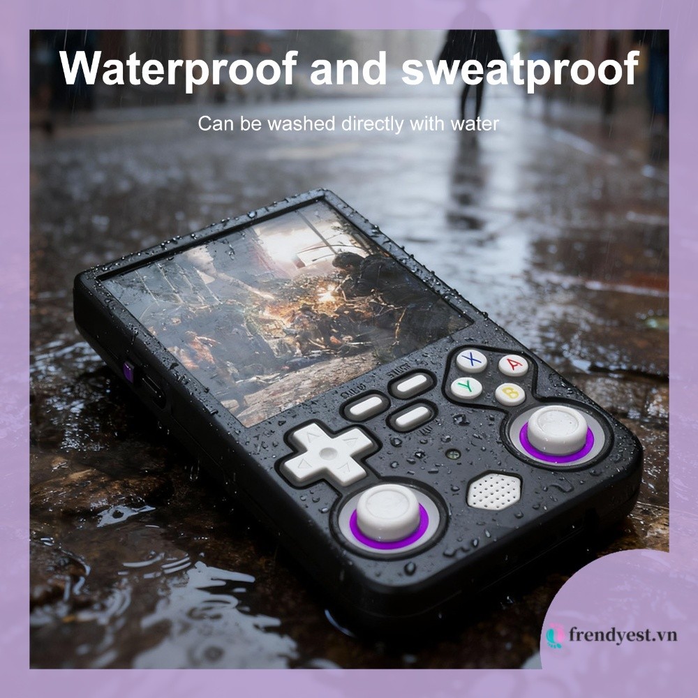 [frendyest.vn] Vỏ silicon cho máy chơi Game cầm tay R36 Ultra có hộp đựng dây buộc