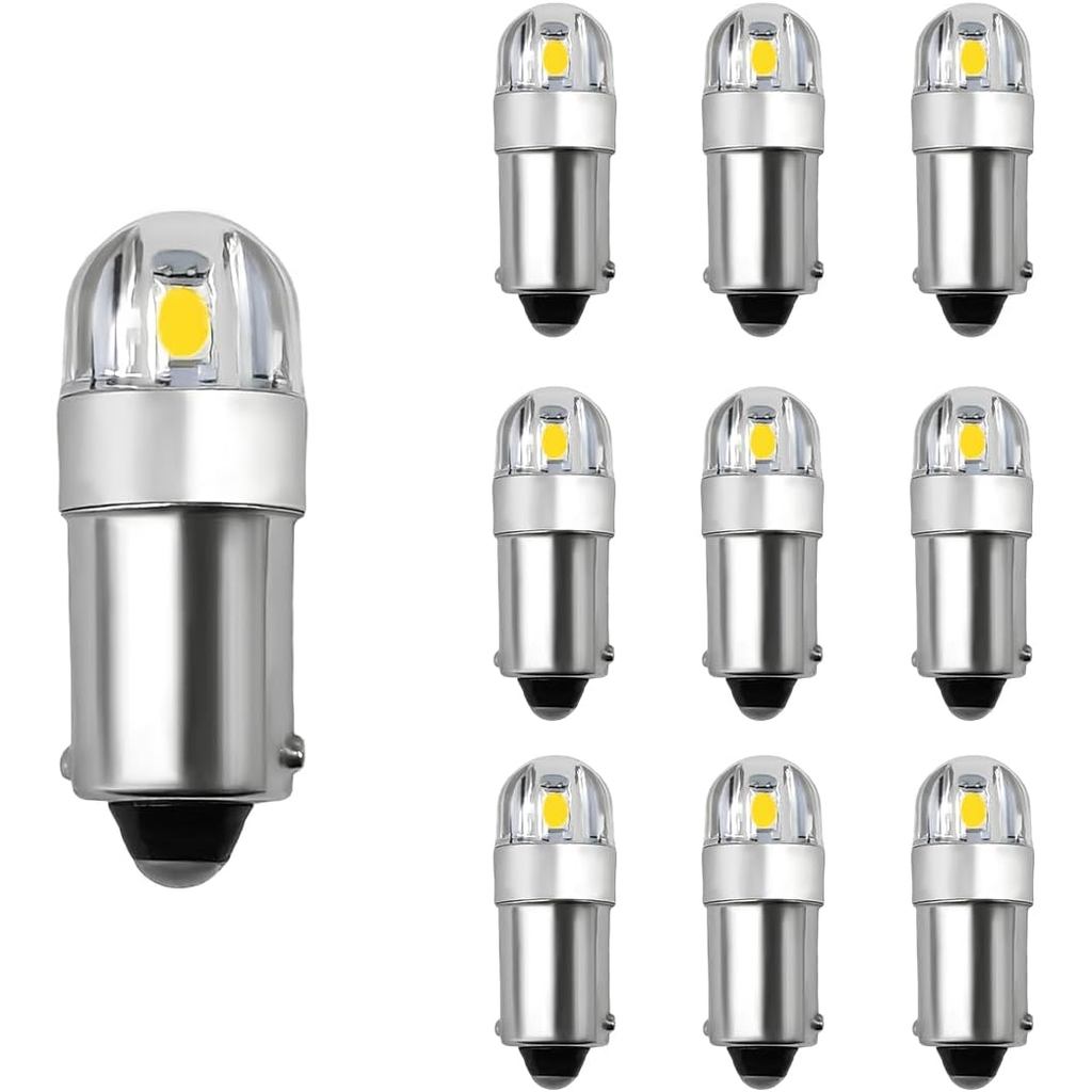 DXNQ 10 CÁI BA9S BA9 1895 1891 53 57 47830 Bóng đèn LED, Siêu sáng 2SMD 3030Chips BA9S Bóng đèn LED 