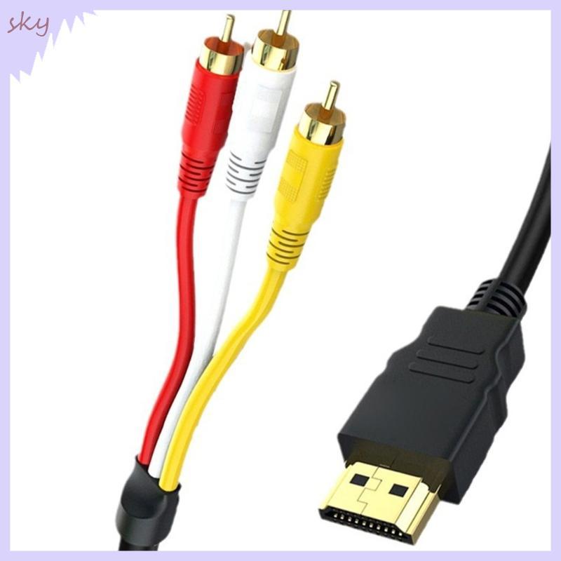 Sky Premium Composite AV Cable Gold Contact HDTV sang cáp Video âm thanh 3RCA