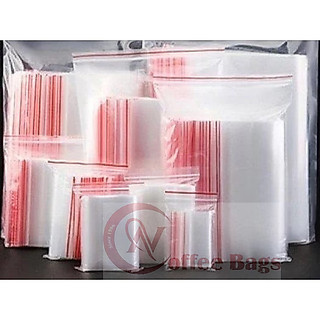 500gr túi zip chỉ đỏ nhiều size(Hàng có sẵn)