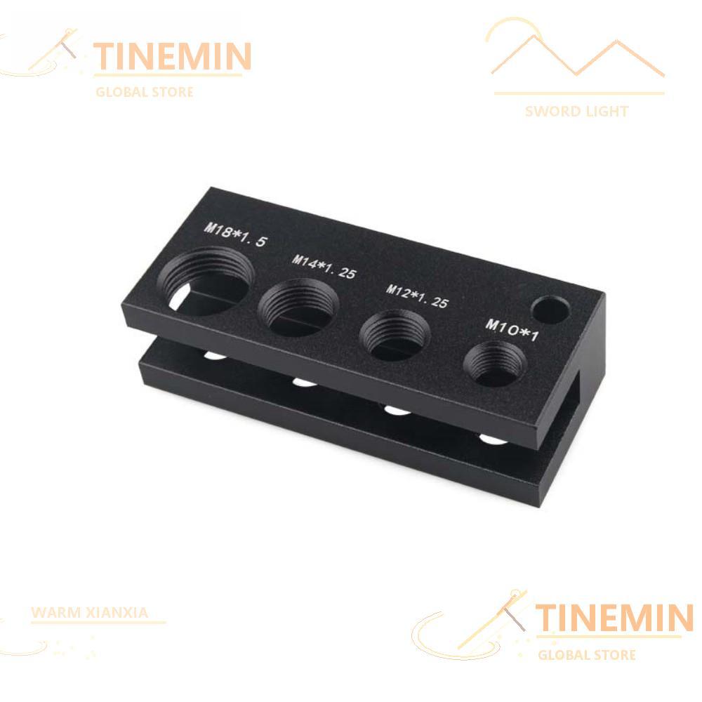 TINEMIN Spark Plug Gapping Tool, Nhôm Đen Spark Plug Gap Tool, M10 M12 M14 M18 Universal Car Spark P