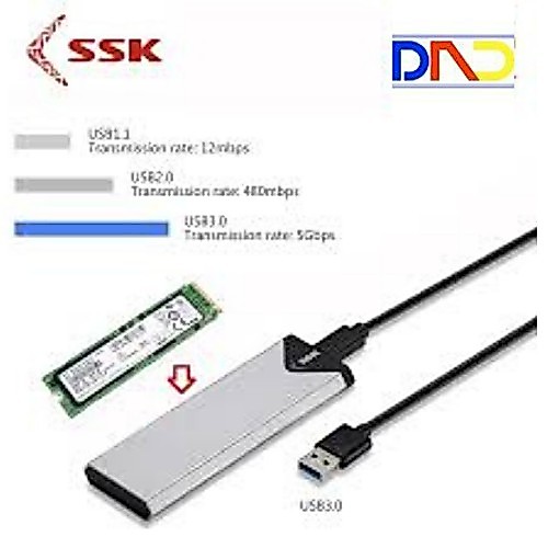 <FULL VAT>Box chuyển SSD M2 Sata sang ổ cứng di động - SSK SHE-C320 chuẩn USB 3.0 - Hàng Chính Hãng Bảo Hành 6 Tháng | BigBuy360 - bigbuy360.vn