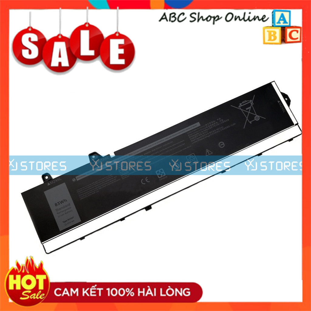 Pin Dell Precision 7670 7680 7780 7770 83Wh Laptop Battery 9-Cell RCVVT