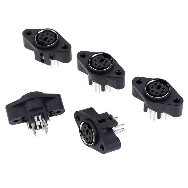 DKX 5 CÁI MDC / S Terminal Soet DIN Ja Connector Mini 6Pin 6P.