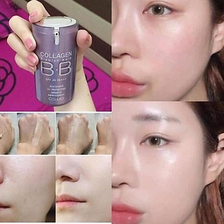 Kem Nền Chống Nắng BB Collagen Cellio Hàn Quốc, Hộp 40mL Giúp Che Phủ Khuyết Điểm Hoàn Hảo