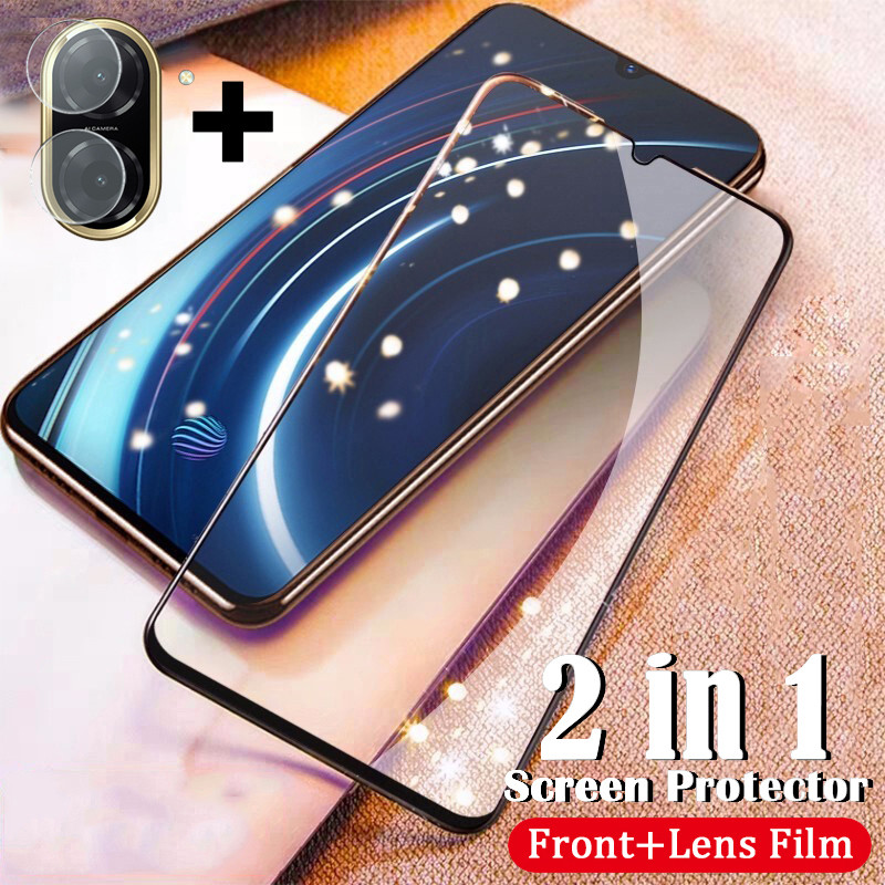 2 Gói Cho Redmi A7 A5 4G Bảo Vệ Màn Hình Kính Cường Lực Phim + Ống Kính Bảo Vệ Camera Cho Redmi A5 A