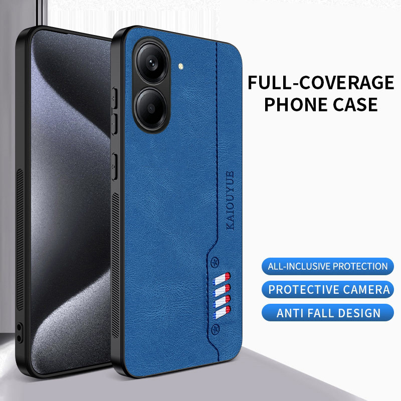 Dành Cho Redmi A7 A5 Ốp Lưng Màu Ruy Băng Nappa Da Vintage Kinh Doanh Siêu Mỏng Thời Trang Cho Xiaom