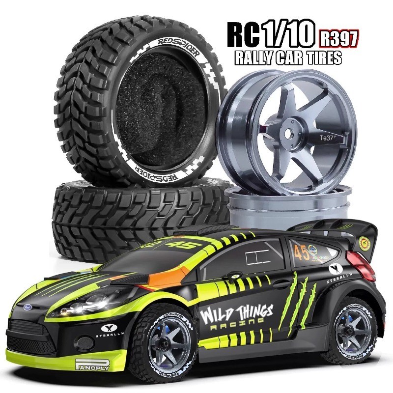 Cho 1: 10 RC Trên Đường Xe Tamiya HSP HPI Kyosho 4 75mm RC Rally Xe Hạt Cao Su Lốp