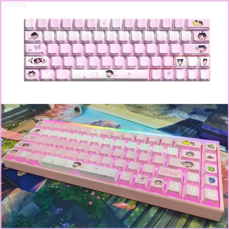 Cinna Original Profile Keycaps 64 74Key Backlit Keycaps cho 60 61 63 64 65 67 68