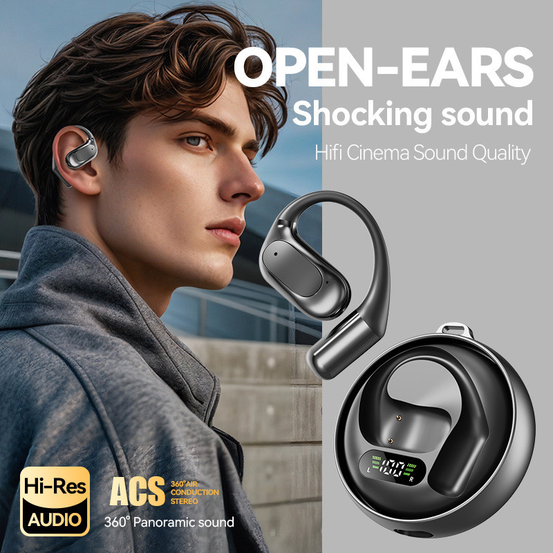M114 OPEN EAR BLUETOOTH EAR BUDS AI TRANSLATION CHỐNG THẤM NƯỚC CHO THỂ THAO