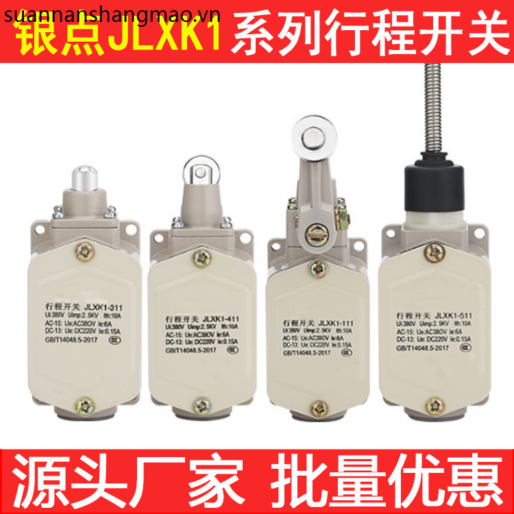 Công tắc du lịch JLXK1-111 JLXK1-411 Công tắc giới hạn vỏ nhôm 311 Tự đặt lại Bộ giới hạn Micro-Driv