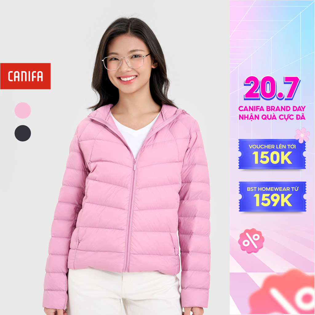 Áo khoác lông vũ nữ siêu nhẹ siêu ấm CANIFA 6OT24W012