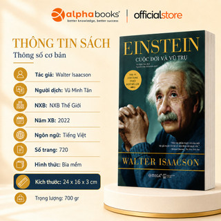 Sách - Einstein Cuộc Đời Và Vũ Trụ - Walter Isaacson (Omega Plus)
