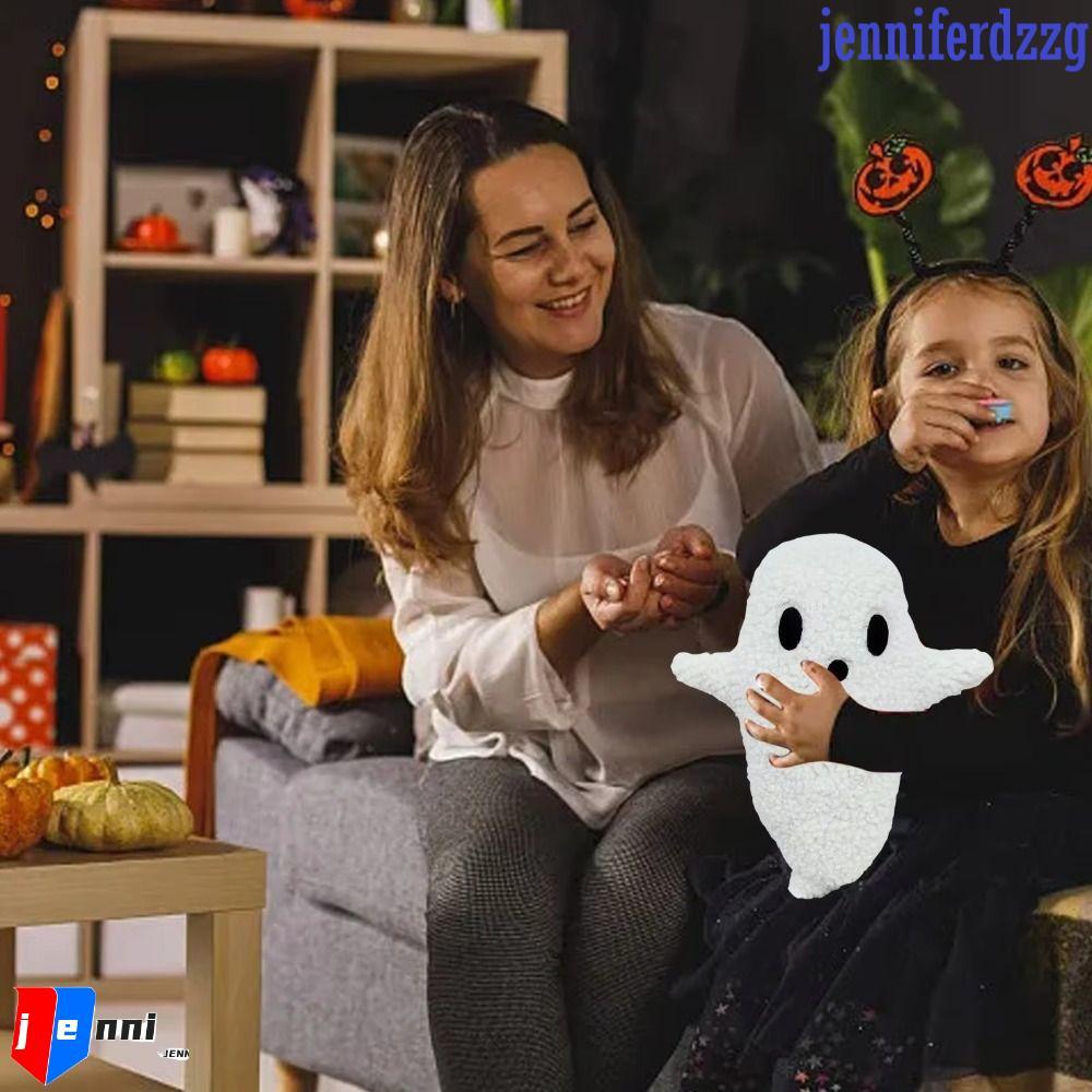 JENNIFERDZZG Halloween Ghost Throw Gối, Đồ chơi nhồi bông Halloween Elf Ghost Sang trọng, Trick Whit