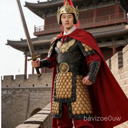 Bo ao giap ao choang tuong quan co dai mac duoc cho bieu dien san khau va quay phim