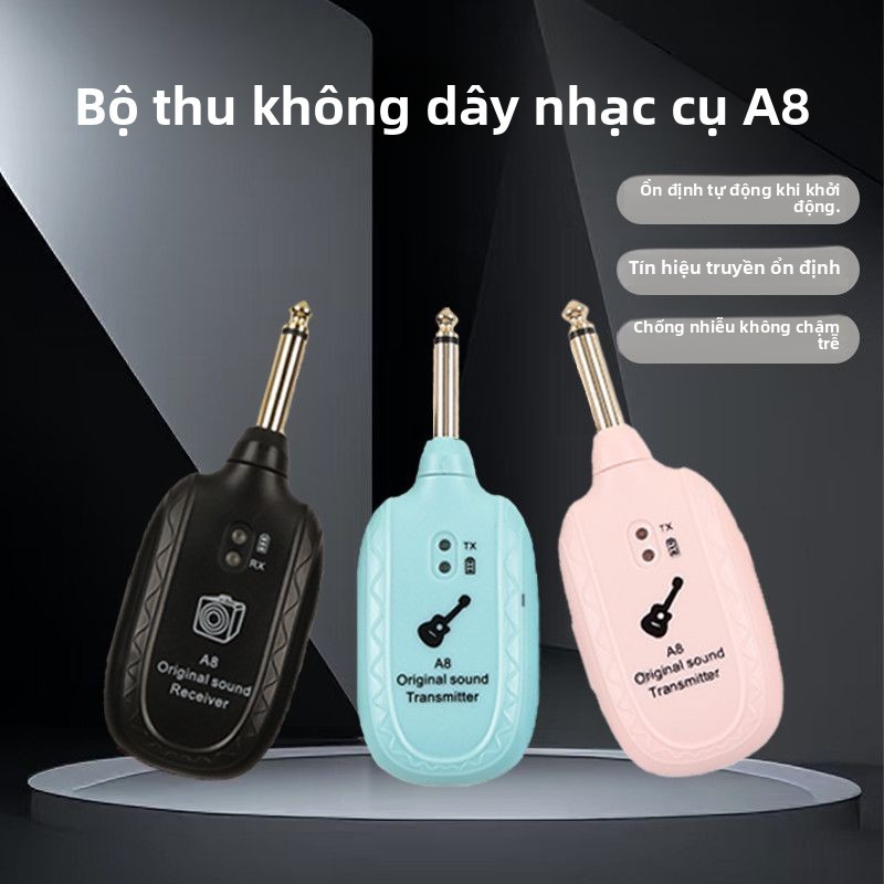 Bộ phát âm thanh không dây A8 mini sạc cho guitar
