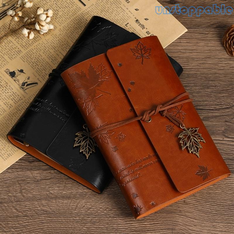 Unstop * A 6 Pocket Notebook Retro Notebook Journal Maple Leaf Diary Notepad Travel Notebook để viết
