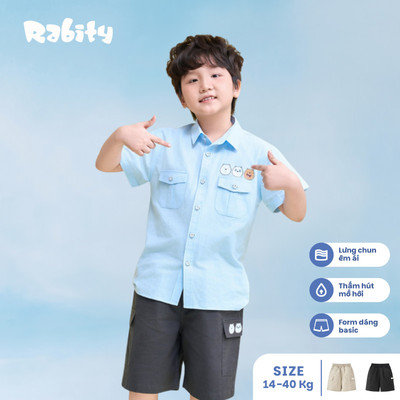  Quần short kaki bé trai Rabity 130.005