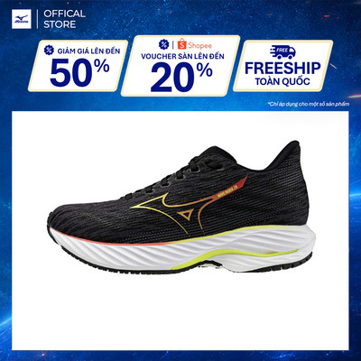 Giày Chạy Bộ Nữ Mizuno Wave Rider 28 - Đen - J1GD240377