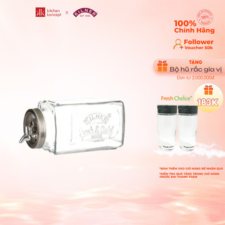 Bình nước thủy tinh có vòi để tủ lạnh Kilner Fridge 3L