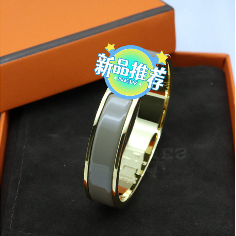 Hot Style12MM Classic enamel titanium steel bracelet, same style couple's bracelet