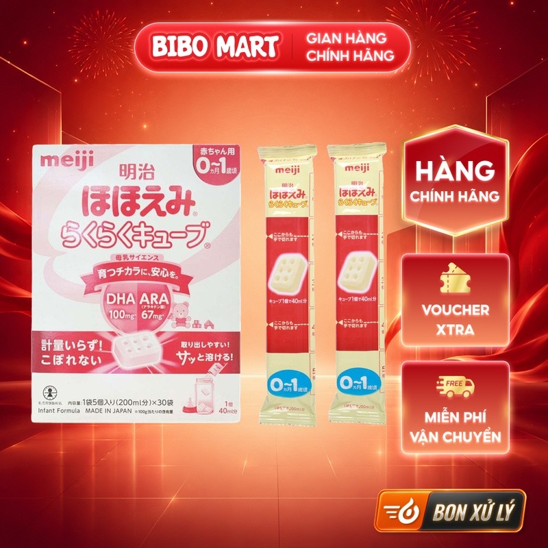 Sữa Meiji Thanh Số 0 Số 9 Nội Địa Meiji Tách LẻTăng Sức Đề Kháng Cho Trẻ Từ 0 Tháng - Bibo Mart
